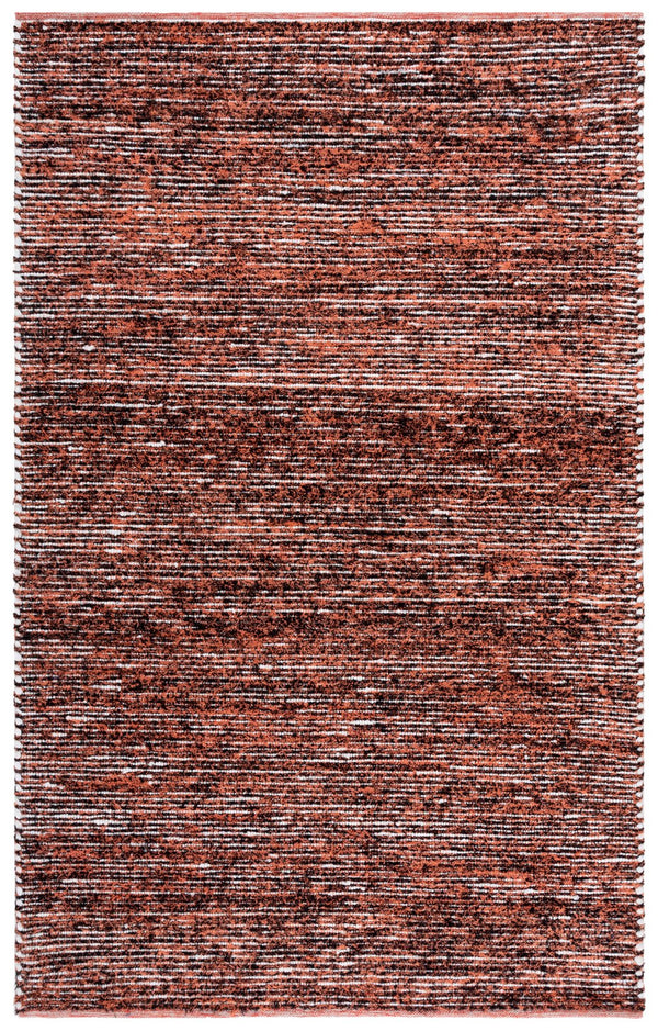 Safavieh Cape Handwoven Orange And Black Runner Rug — Durable Cotton/Poly Blend, Low-Profile Plush Texture, Modern Hallway Accent 2'-3" x 8'-0" CAP154P-28
