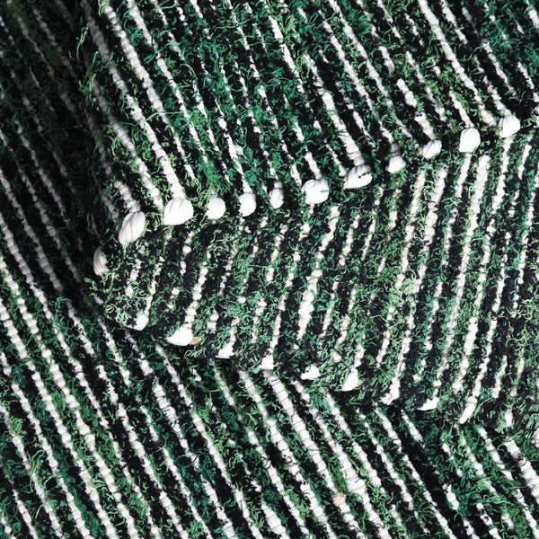 Safavieh Cape Handwoven Square Area Rug In Lush Green And Black Tones, Soft 3/8" Pile, Durable Artisanal Quality 6'-0" x 6'-0" CAP154Y-6SQ