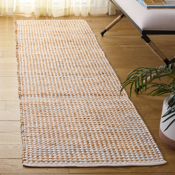 Safavieh Cape Coastal Hand-Loomed Square Rug In Natural Ivory With Low-Profile Jute-Cotton Weave, Durable Elegance 6'-0" x 6'-0" CAP175A-6SQ
