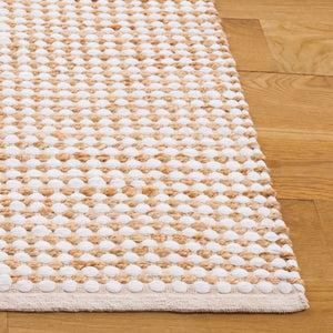 Safavieh Cape Natural Ivory Hand-Loomed Cotton-Jute Rug — Low-Profile Coastal Texture For Modern Living Spaces 5'-0" x 8'-0" CAP175A-5