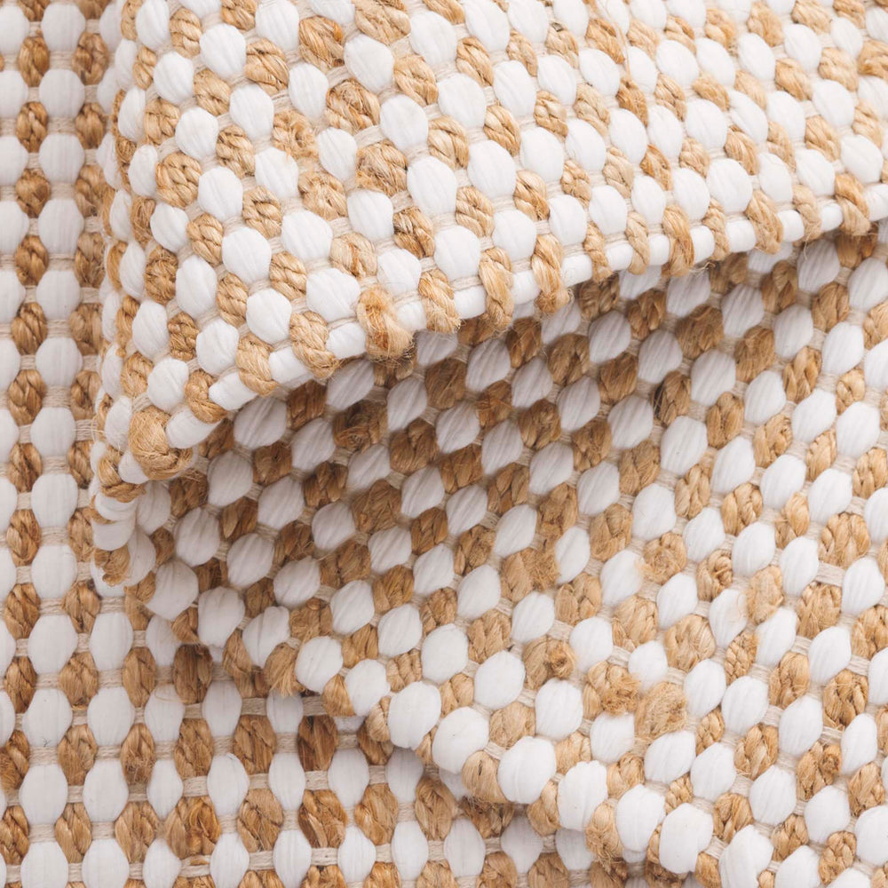 Safavieh Cape Cod Natural Ivory Hand-Loomed Runner With Cotton-Jute Blend, Low-Profile Coastal Geometric Texture 2'-3" x 8'-0" CAP175A-28