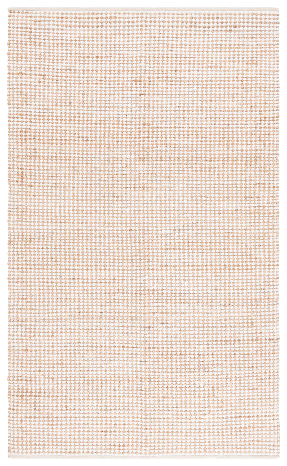 Safavieh Cape Natural Ivory Hand-Loomed Cotton-Jute Rug — Low-Profile Coastal Texture For Modern Living Spaces 5'-0" x 8'-0" CAP175A-5