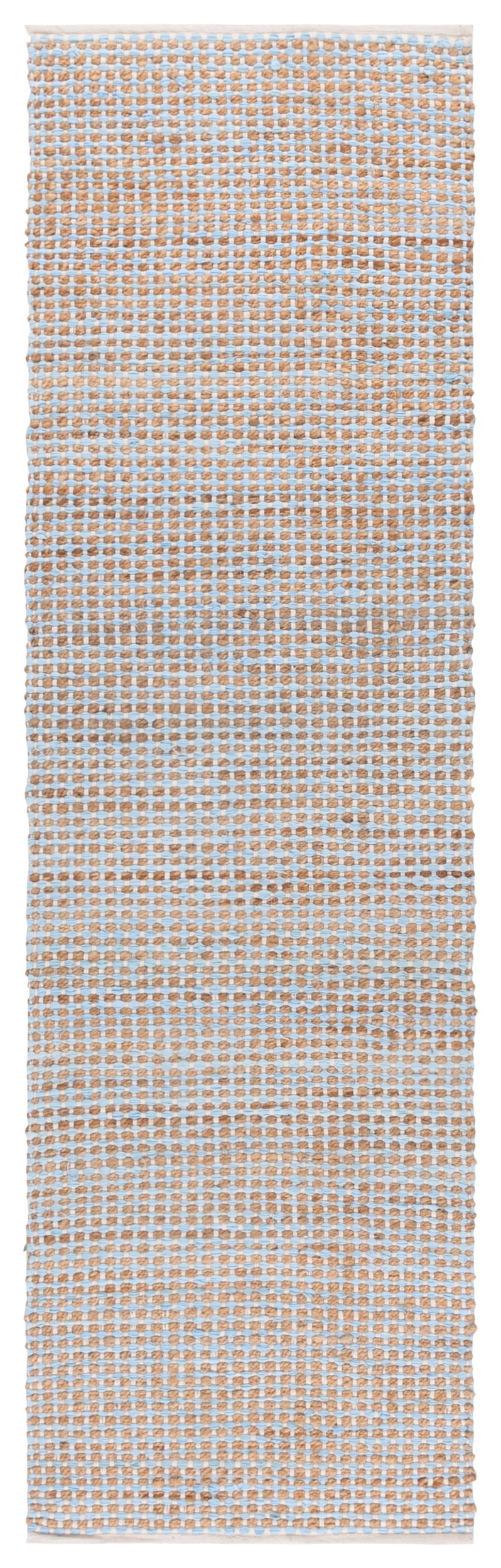 Safavieh Cape Coastal Hand-Loomed Jute-Cotton Rug In Light Blue And Natural — Low-Profile, Durable Accent Piece 4'-0" x 6'-0" CAP175K-4