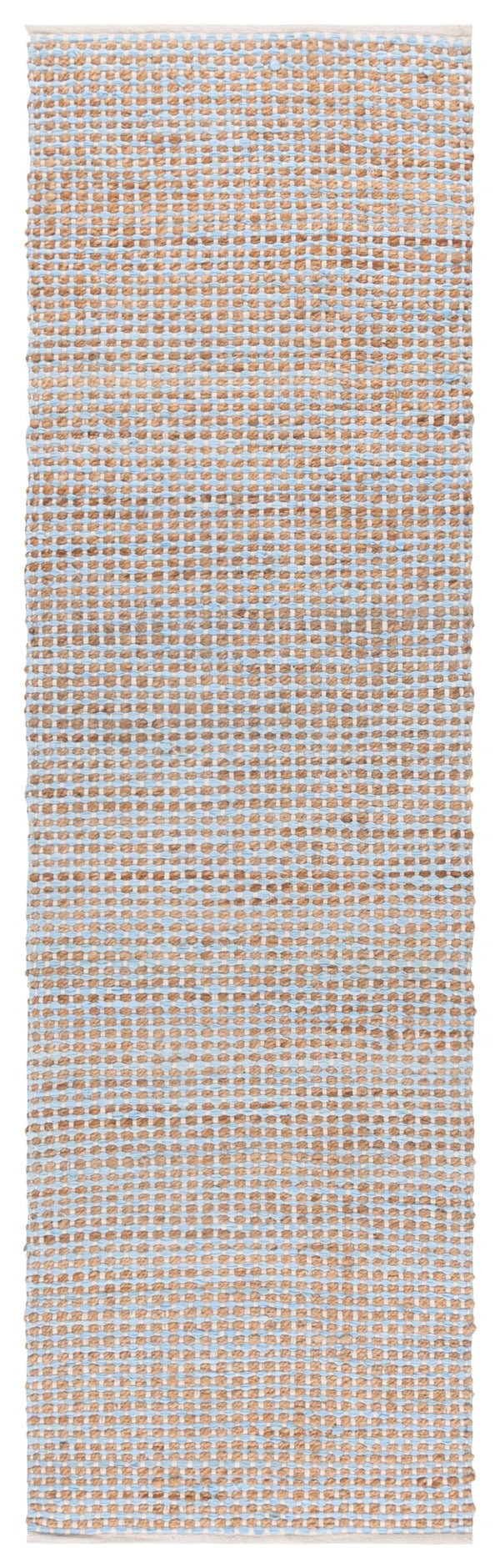Safavieh Cape Coastal Hand-Loomed Jute-Cotton Rug In Light Blue And Natural — Low-Profile, Durable Accent Piece 4'-0" x 6'-0" CAP175K-4