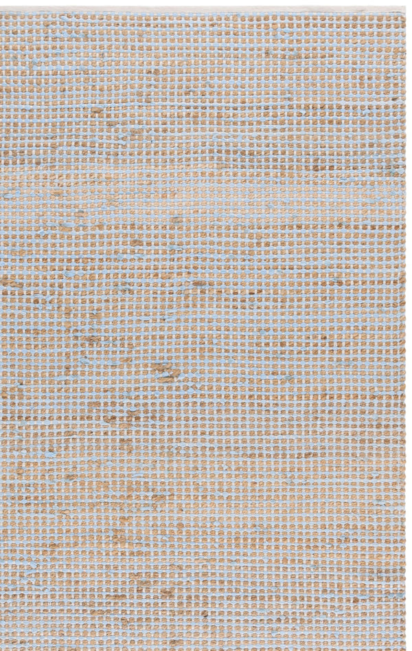 Safavieh Cape Coastal Hand-Loomed Jute-Cotton Rug In Light Blue And Natural — Low-Profile, Durable Accent Piece 4'-0" x 6'-0" CAP175K-4