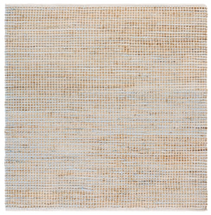 Safavieh Cape Coastal Hand-Loomed Jute-Cotton Rug In Light Blue And Natural — Low-Profile, Durable Accent Piece 4'-0" x 6'-0" CAP175K-4