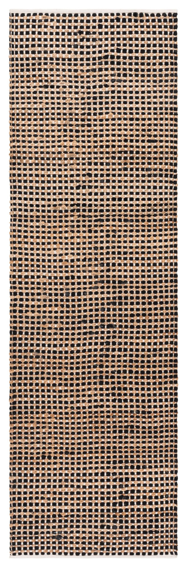Safavieh Cape Cod Hand-Loomed Runner With Cotton–Jute Blend, Coastal Natural Tones And Subtle Black Accents 2'-3" x 8'-0" CAP175Z-28
