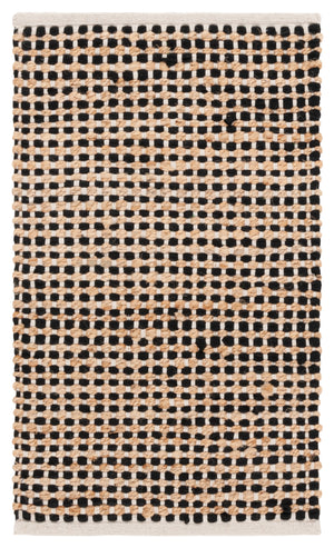 Safavieh Cape Cod Hand-Loomed Runner With Cotton–Jute Blend, Coastal Natural Tones And Subtle Black Accents 2'-3" x 8'-0" CAP175Z-28