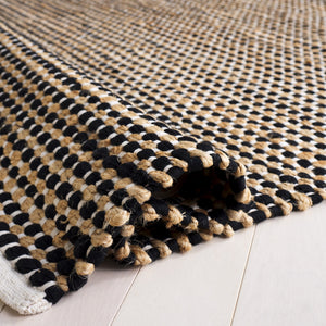 Safavieh Cape Hand-Loomed Natural Jute-Cotton Rug With Low-Profile Geometric Weave For Modern Coastal Style 6'-0" x 6'-0" CAP175Z-6SQ