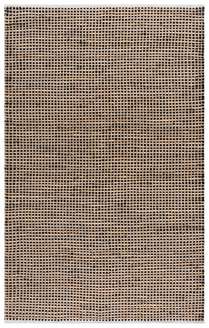 Safavieh Cape Cod Hand-Loomed Natural And Black Area Rug — Low-Profile Jute-Cotton Texture For Coastal Style 8'-0" x 10'-0" CAP175Z-8
