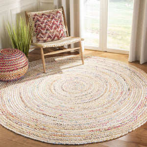Safavieh Cape Cod Hand Woven Cotton Area Rug – Artisan Crafted In India, Unique Design For Cozy Spaces Beige ,Multi Cotton Cap202b-11r