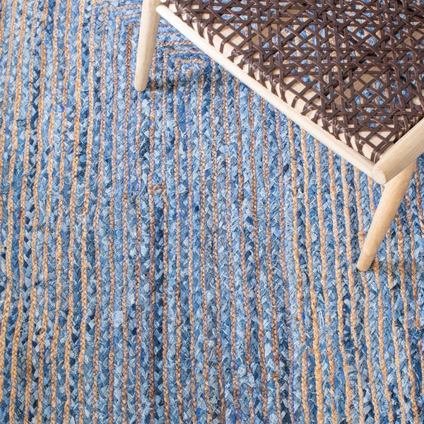 Safavieh Cape Cod Hand-Woven Jute Cotton Bohemian Striped Runner Rug for Hallways CAP202M-220