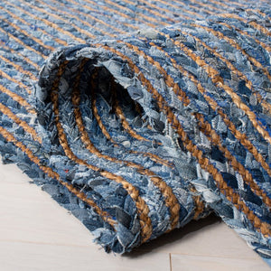 Safavieh Cape Cod Hand-Woven Jute Cotton Bohemian Striped Runner Rug for Hallways CAP202M-220