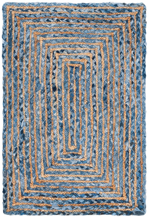 Safavieh Cape Cod Hand Woven Jute Cotton Flatweave Accent Rug for Entryways and Bedrooms CAP202M-24