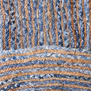 Safavieh Cape Cod Hand Woven Jute Cotton Round Rug Bohemian Stripe Accent for Entryways CAP202M-3R