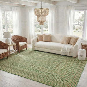 Safavieh Cape Cod Hand-Woven Jute Cotton Striped Area Rug for Large Living Rooms Boho CAP202Y-1115