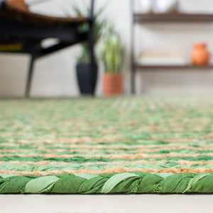 Safavieh Cape Cod Hand Woven Jute Cotton Runner Bohemian Stripe for Hallways and Entryways CAP202Y-216