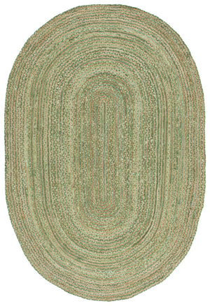Safavieh Cape Cod Oval Jute Cotton Flatweave Rug Handwoven Striped Bohemian Coastal Accent CAP202Y-3OV