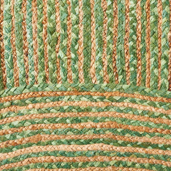 Safavieh Cape Cod Handwoven Jute Cotton Oval Striped Rug for Bohemian Living Rooms CAP202Y-5OV