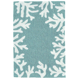 Trans Ocean Liora Manne Capri Coastal Indoor/Outdoor Area Rug - Vibrant Tropical Design For Any Space Blue Polyester,Acrylic Cap34162004