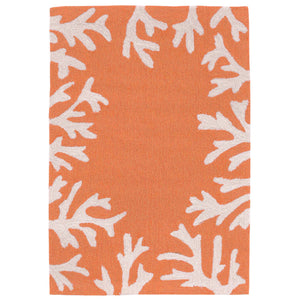 Trans Ocean Liora Manne Capri Coastal Indoor/Outdoor Area Rug - Vibrant Tropical Design For Any Space Orange Polyester,Acrylic Cap23162017
