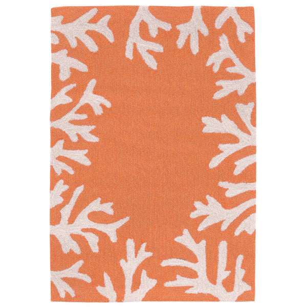 Trans Ocean Liora Manne Capri Coastal Indoor/Outdoor Area Rug - Vibrant Tropical Design For Any Space Orange Polyester,Acrylic Cap23162017