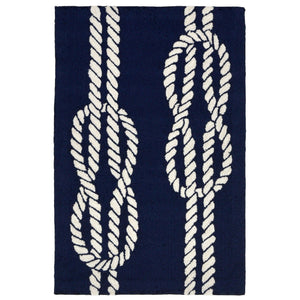 Trans Ocean Liora Manne Capri Ropes Indoor/Outdoor Area Rug - Nautical Stripe Design For Stylish Spaces Navy Polyester,Acrylic Cap23163633
