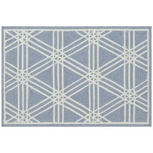 Trans Ocean Liora Manne Capri Hex Indoor/Outdoor Durable Area Rug - Stylish Geometric Accent For Any Space Blue Polyester,Acrylic Cap23174103