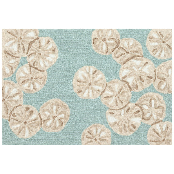 Trans Ocean Liora Handmade Coastal Area Rug - Durable Synthetic Blend With Beach-inspired Design For Any Space Blue Polyester,Acrylic Cap23175606