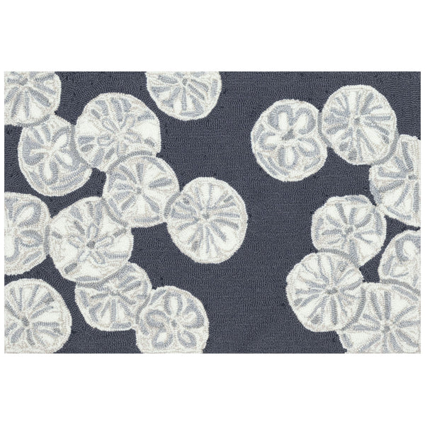 Trans Ocean Liora Handmade Coastal Area Rug - Durable Synthetic Blend With Beach-inspired Design For Any Space Navy Polyester,Acrylic Cap23175633
