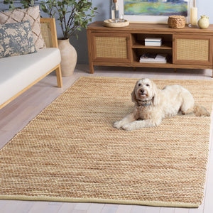 Safavieh Cape Handwoven Jute & Cotton Rug In Sunny Yellow Natural — Coastal Texture, Durable Low-Profile Comfort 4'-0" x 6'-0" CAP236C-4