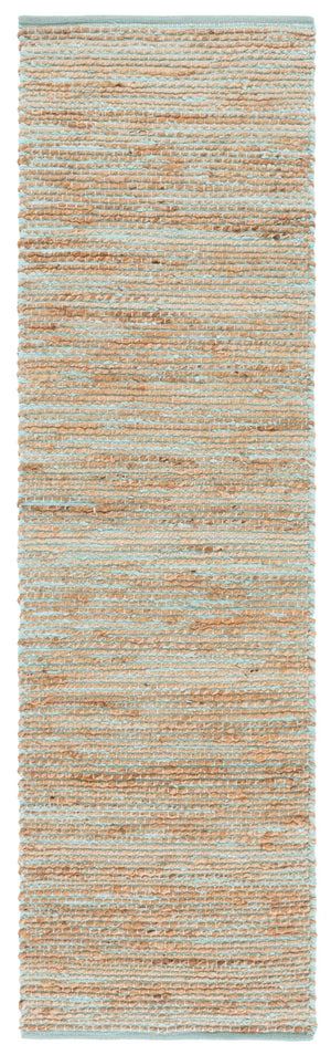 Safavieh Cape Cod Coastal Handwoven Jute & Cotton Rug In Turquoise And Natural Tones, Low-Profile Durable Design 6'-0" x 9'-0" CAP236K-6