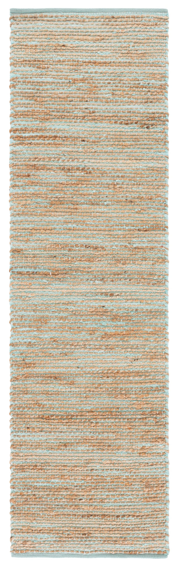 Safavieh Cape Handwoven Jute-Cotton Area Rug In Turquoise And Natural Tones — Coastal Texture, Low-Profile Charm 3'-0" x 5'-0" CAP236K-3