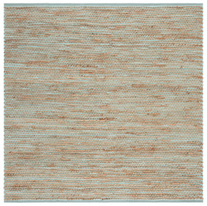 Safavieh Cape Handwoven Jute-Cotton Area Rug In Turquoise And Natural Tones — Coastal Texture, Durable Charm 4'-0" x 6'-0" CAP236K-4