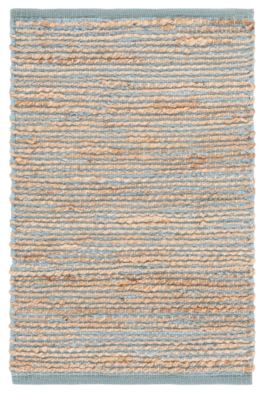 Safavieh Cape Coastal Blue & Natural Handwoven Jute Cotton Rug — Eco-Friendly Texture, Timeless Coastal Style 4'-0" x 6'-0" CAP236M-4