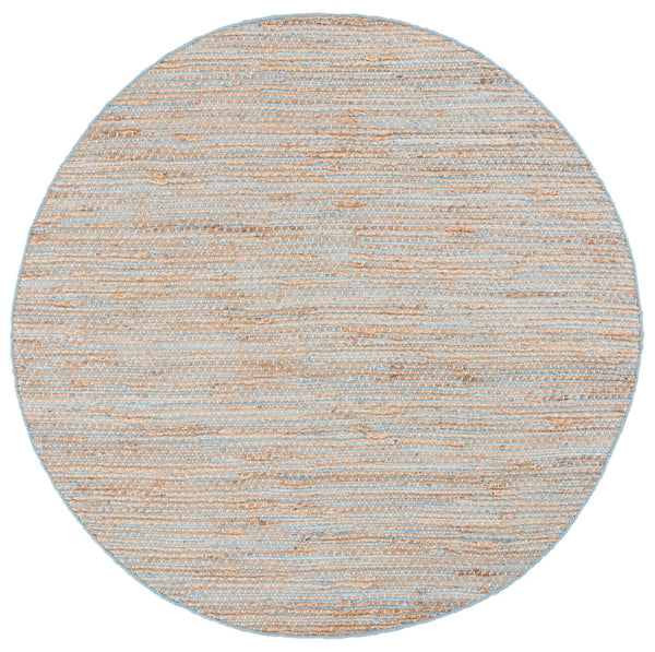 Safavieh Cape Coastal Handwoven Jute & Cotton Area Rug In Blue And Natural — Durable Low-Profile Nautical Charm 3'-0" x 5'-0" CAP236M-3