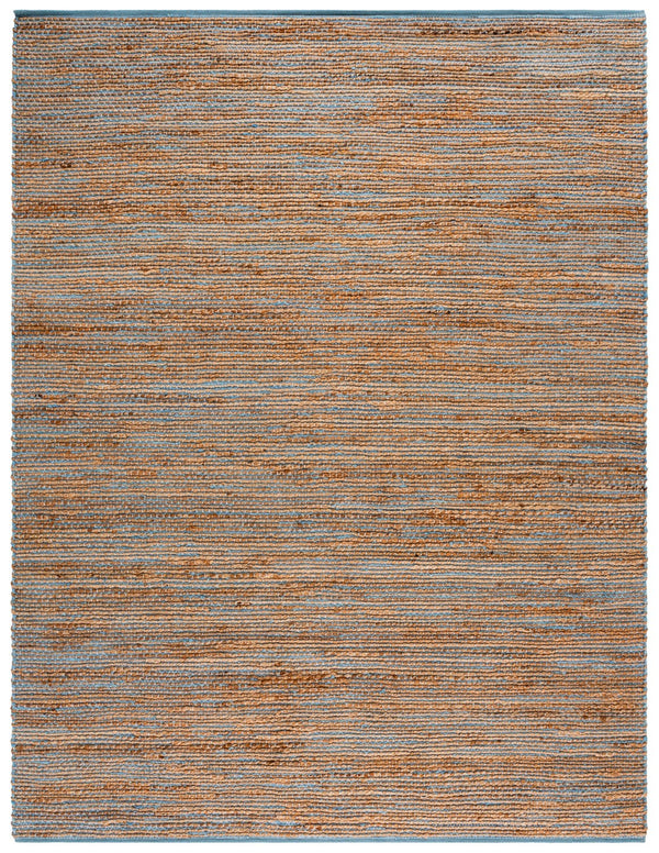 Safavieh Cape Coastal Blue & Natural Handwoven Jute Cotton Rug — Eco-Friendly Texture, Timeless Coastal Style 4'-0" x 6'-0" CAP236M-4