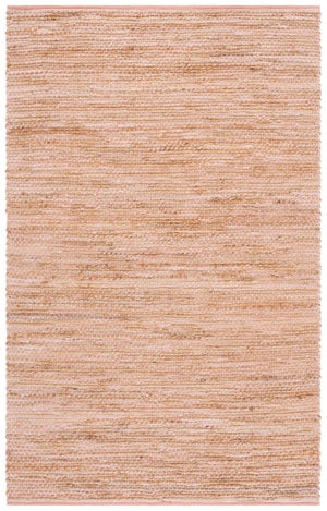 Safavieh Cape Jute And Cotton Handwoven Blush Pink Rug With Natural Tones, Low-Profile Pile, Coastal Charm 3'-0" x 5'-0" CAP236U-3