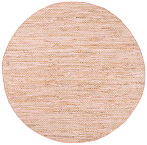 Safavieh Cape Jute And Cotton Handwoven Blush Pink Rug With Natural Tones, Low-Profile Pile, Coastal Charm 3'-0" x 5'-0" CAP236U-3