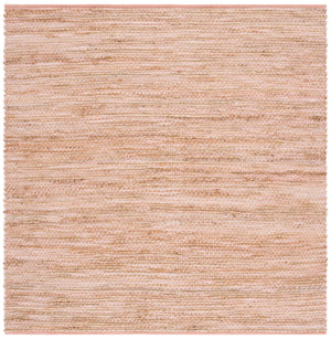 Safavieh Cape Jute And Cotton Handwoven Blush Pink Rug With Natural Tones, Low-Profile Pile, Coastal Charm 3'-0" x 5'-0" CAP236U-3