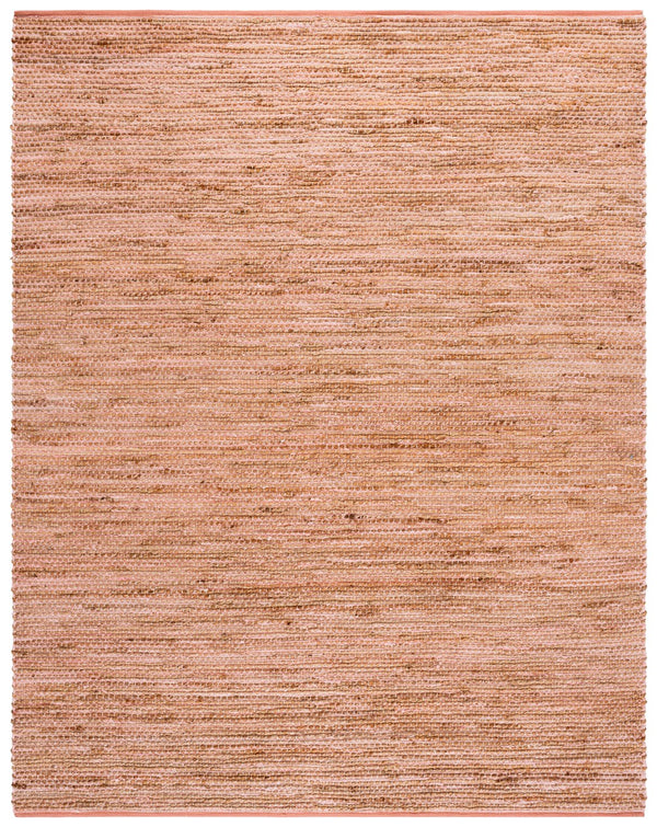 Safavieh Cape Jute And Cotton Handwoven Blush Pink Rug With Natural Tones, Low-Profile Pile, Coastal Charm 3'-0" x 5'-0" CAP236U-3
