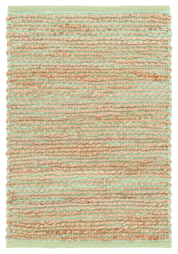 Safavieh Cape Cod Coastal Handwoven Jute & Cotton Rug In Soothing Green And Natural Tones For Entryways 3'-0" x 5'-0" CAP236Y-3