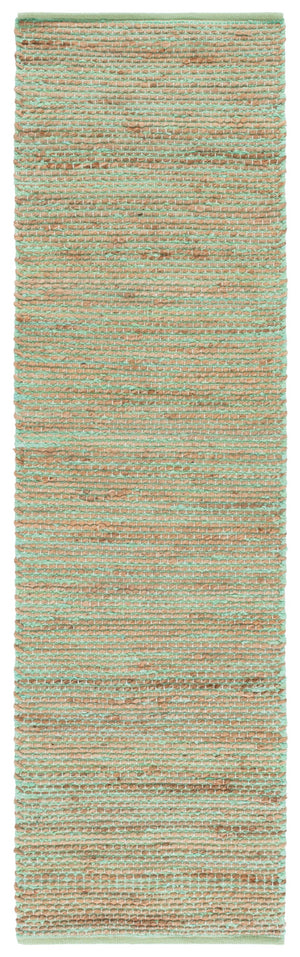 Safavieh Cape Cod Coastal Handwoven Jute & Cotton Rug In Soothing Green And Natural Tones For Entryways 3'-0" x 5'-0" CAP236Y-3