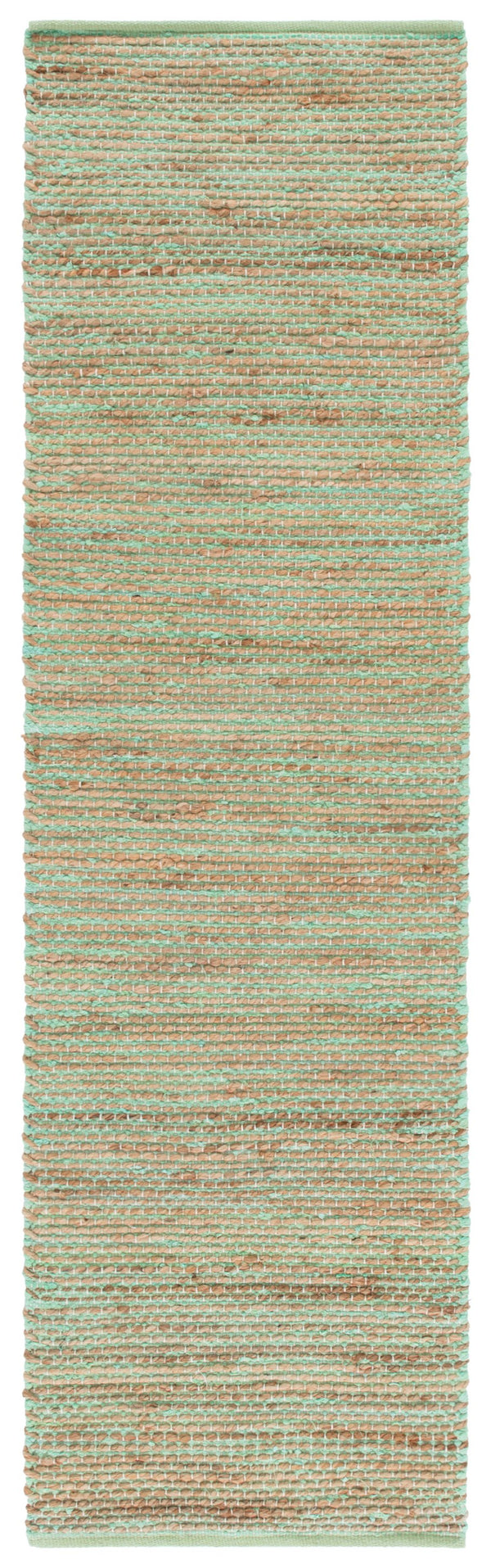Safavieh Cape Handwoven Jute And Cotton Rug In Coastal Green And Natural Tones — Durable, Low-Profile Charm For Entryways 4'-0" x 6'-0" CAP236Y-4