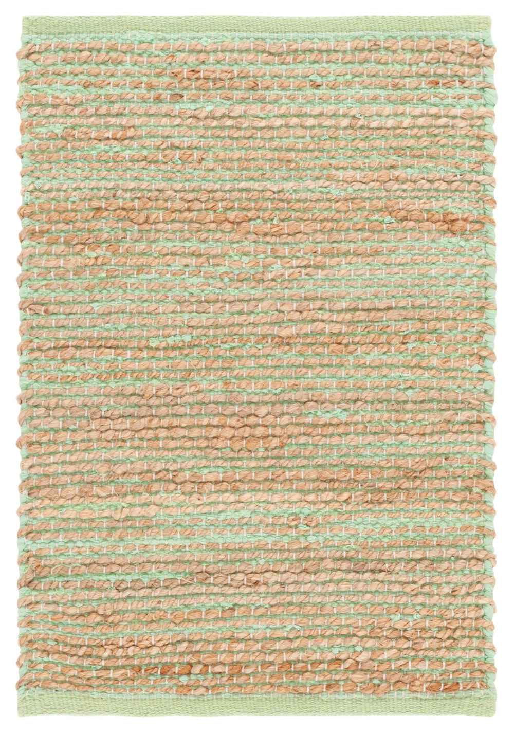 Safavieh Cape Handwoven Jute & Cotton Area Rug In Earthy Green And Natural Tones — Low-Profile Coastal Durable Design 6'-0" x 9'-0" CAP236Y-6