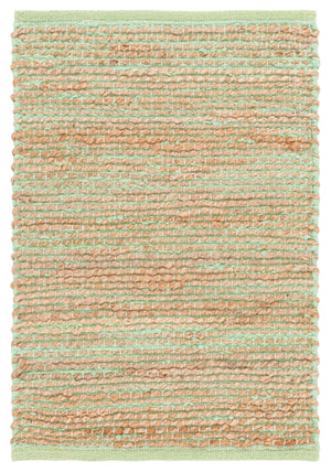 Safavieh Cape Handwoven Jute And Cotton Rug In Coastal Green And Natural Tones — Durable, Low-Profile Charm For Entryways 4'-0" x 6'-0" CAP236Y-4