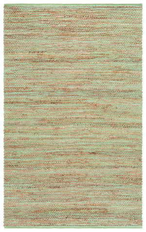 Safavieh Cape Cod Coastal Handwoven Jute & Cotton Rug In Soothing Green And Natural Tones For Entryways 3'-0" x 5'-0" CAP236Y-3