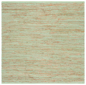 Safavieh Cape Cod Coastal Handwoven Jute & Cotton Rug In Soothing Green And Natural Tones For Entryways 3'-0" x 5'-0" CAP236Y-3