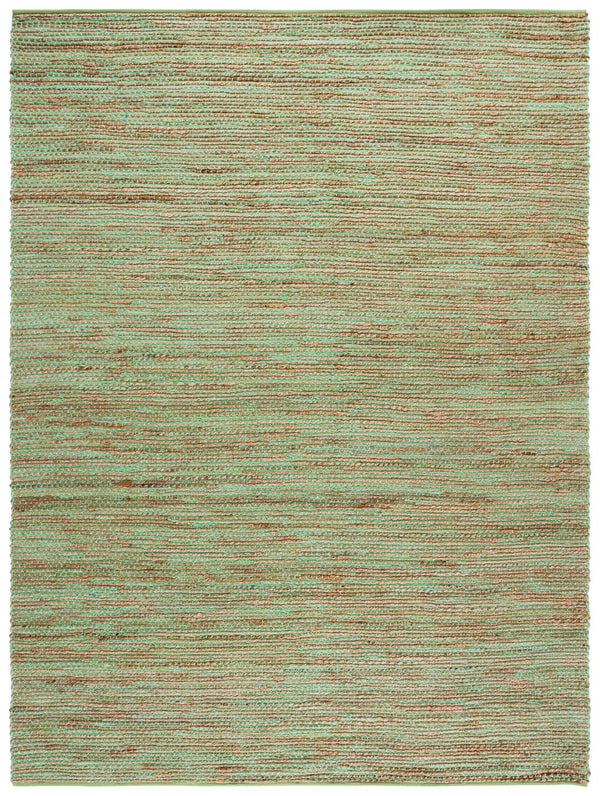 Safavieh Cape Handwoven Jute And Cotton Rug In Coastal Green And Natural Tones — Durable, Low-Profile Charm For Entryways 4'-0" x 6'-0" CAP236Y-4