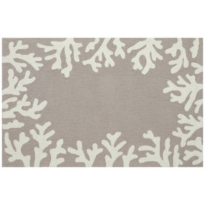 Trans Ocean Liora Manne Capri Coastal Indoor/Outdoor Area Rug - Vibrant Tropical Design For Any Space Silver Polyester,Acrylic Cap34162047